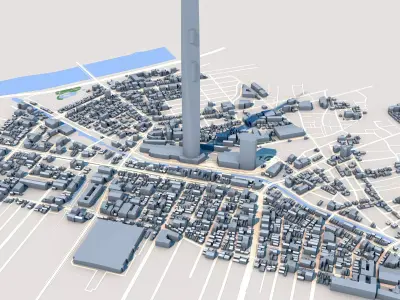 Tokyo Skytree Roppongi Hills Mori Tower 3D model