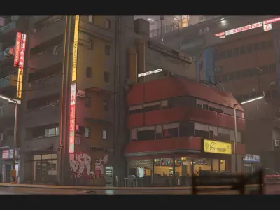 Cyberpunk City Asset Pack 3D model