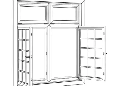 Plastic Window 1940mm x 2020mm 3D model