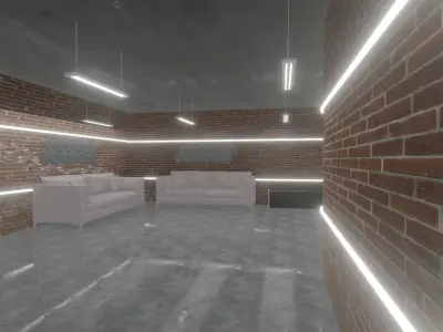 Loft Interior 3D model get
