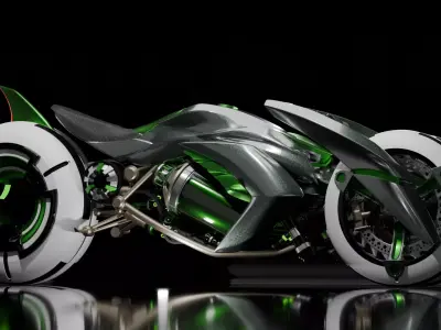 Sci-Fi Bike 3D model