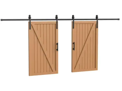 Interior Barndoors 3D model