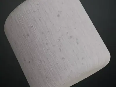 Distressed White Painted Plaster Surface PBR Texture