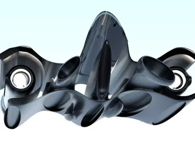 Spaceship Sci-fi 3D  3D model