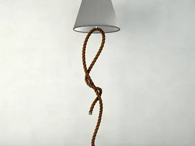 Rope Pier Floor Lamps 3D model