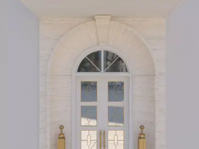 Arched door 3D model