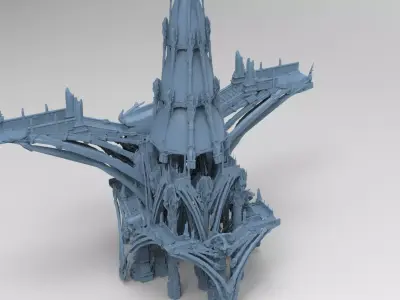 Art deco Fantasy maze Aquaduct  3D model