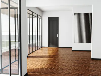 Small Modern House Low-poly 3D model