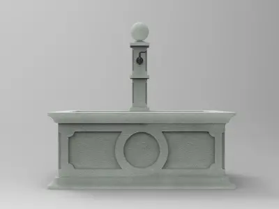 Calla Fountain 3D model