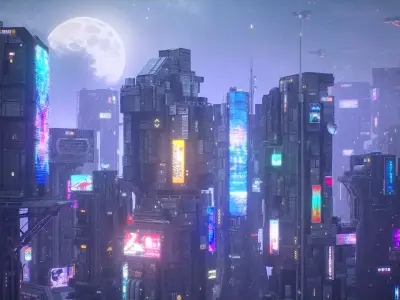 Scifi Building Cyberpunk Futuristic Building Vol 3 Low-poly 3D model