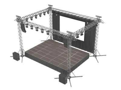 Concert Stage 3D model