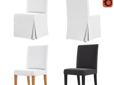 HENRIKSDAL dining chair fabric 3D model