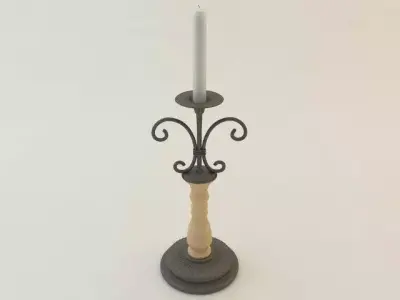 Iron Candle Holder 3D model