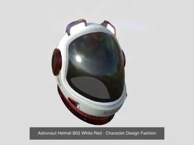 10 Astronaut Helmet B Collection - Character Design Fashion 3D Model Pack