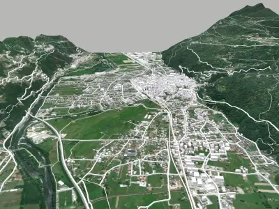 Cityscape Morbegno Italy 3D model