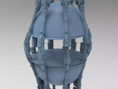 Cliff observation tower chamber 1 3D model