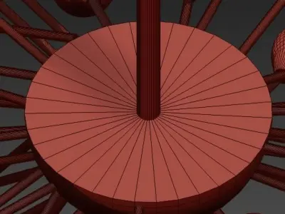 Original Sputnik Kronleuchter 3D model