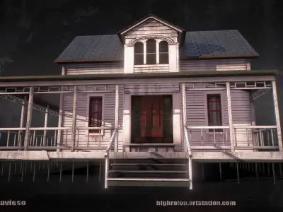 White House Low-poly 3D model