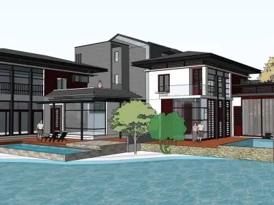 Casa Villa - 25 Modern SketchUp 3D Model 3D model