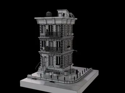 Apartments Low-poly 3D model