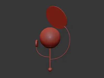 Colorful Wall Lamp by Thomas Dariel 3D model