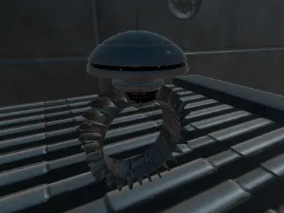 Low Poly Sci-Fi Ring Han Low-poly 3D model