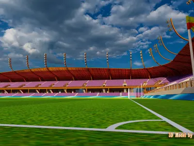 LYNN Family Stadium Louisville Low-poly 3D model