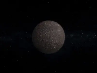 Dwarf Alien Planet or Moon 06 Low-poly 3D model