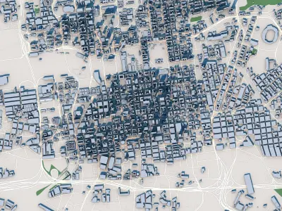 Johannesburg City South Africa 3D model