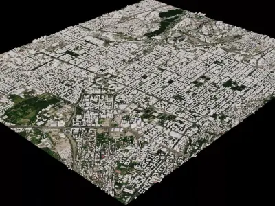 Almaty - Kazakhstan 3D model