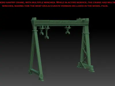 Eriksberg Gantry Crane 3D print model