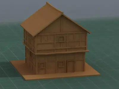 3D Print Model Ancient House 3D print model