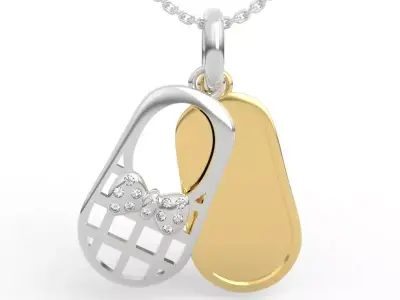 Diamond Bow Baby Charm Jewelry 3D print model purchase