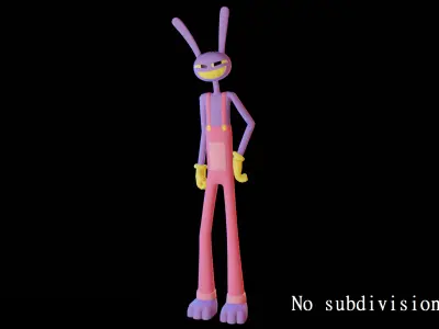 Jax - The Amazing Digital Circus Low-poly 3D model