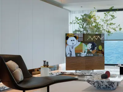 Interior scene living room 11 3D model