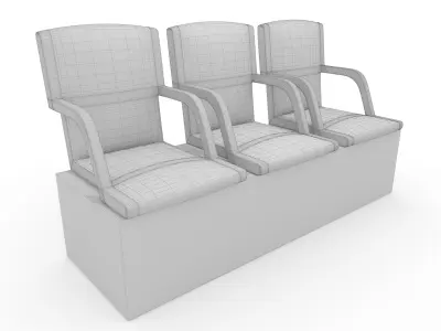 Stadium Seats 5 3D model