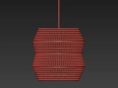 RUGIANO crystal pendant light - gold 3D model
