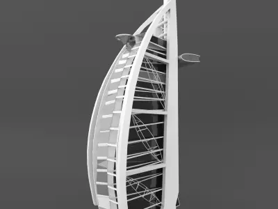 Burj Al Arab 3D model