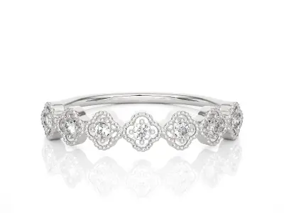 Light Minimalist Diamond Ring 3D print model