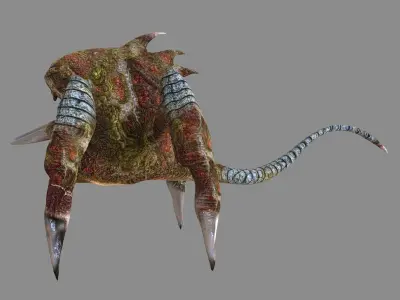 Trap Creature Low-poly 3D model