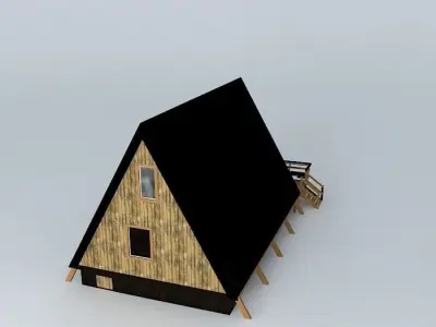 Mountain Vacation Home Free 3D model