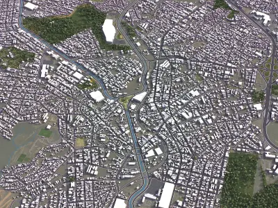 Betim - City 3D Model Low-poly 3D model