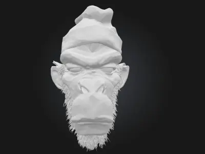 Mystic Ape  Enchanted Primate Character Model for Fantasy  3D model