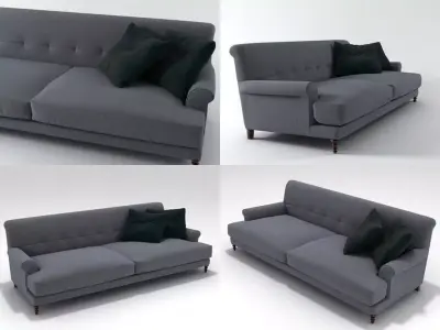 Oscar 3 seater sofa 3D model