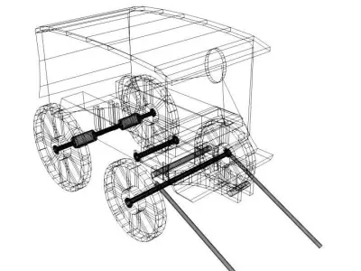 Wagon - Delivery 3D model