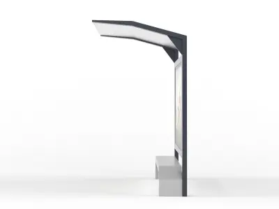 Bus Shelter 3D model