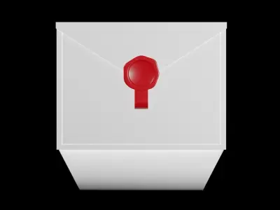 Envelope Mailbox 3D model