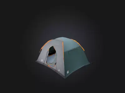Tent model Low-poly 3D model