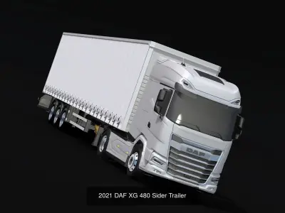 Pack 2021 DAF XG 480 Cement Trailer
