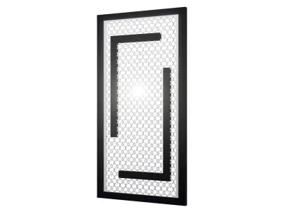 Door Screen with Star of David 3D model